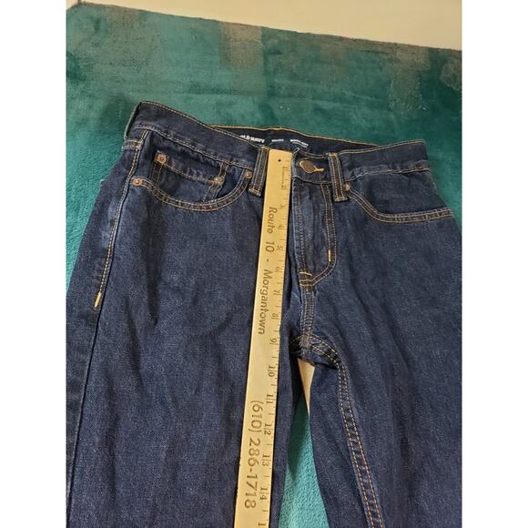 Old Navy Jeans Sz 29x34 Mens Blue Cotton Pants Denim Bootcut Casual - Picture 7 of 13